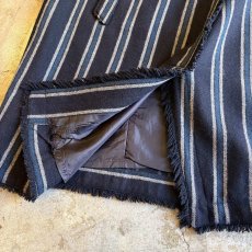 画像6: STRIPE PATTERN SLIT DESIGN BELT SKIRT / FREE~W30 (6)