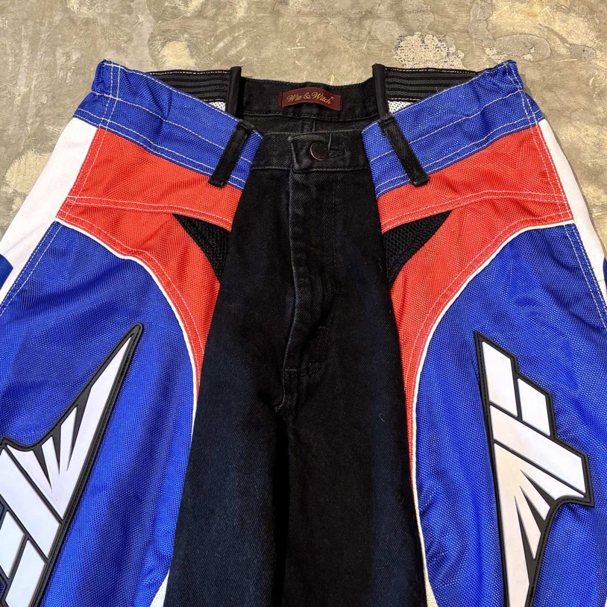 画像10: 【Wiz&Witch】"UNITED" MOTO-X WIDE DENIM PANTS / OS (10)