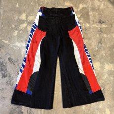 画像2: 【Wiz&Witch】"UNITED" MOTO-X WIDE DENIM PANTS / OS (2)