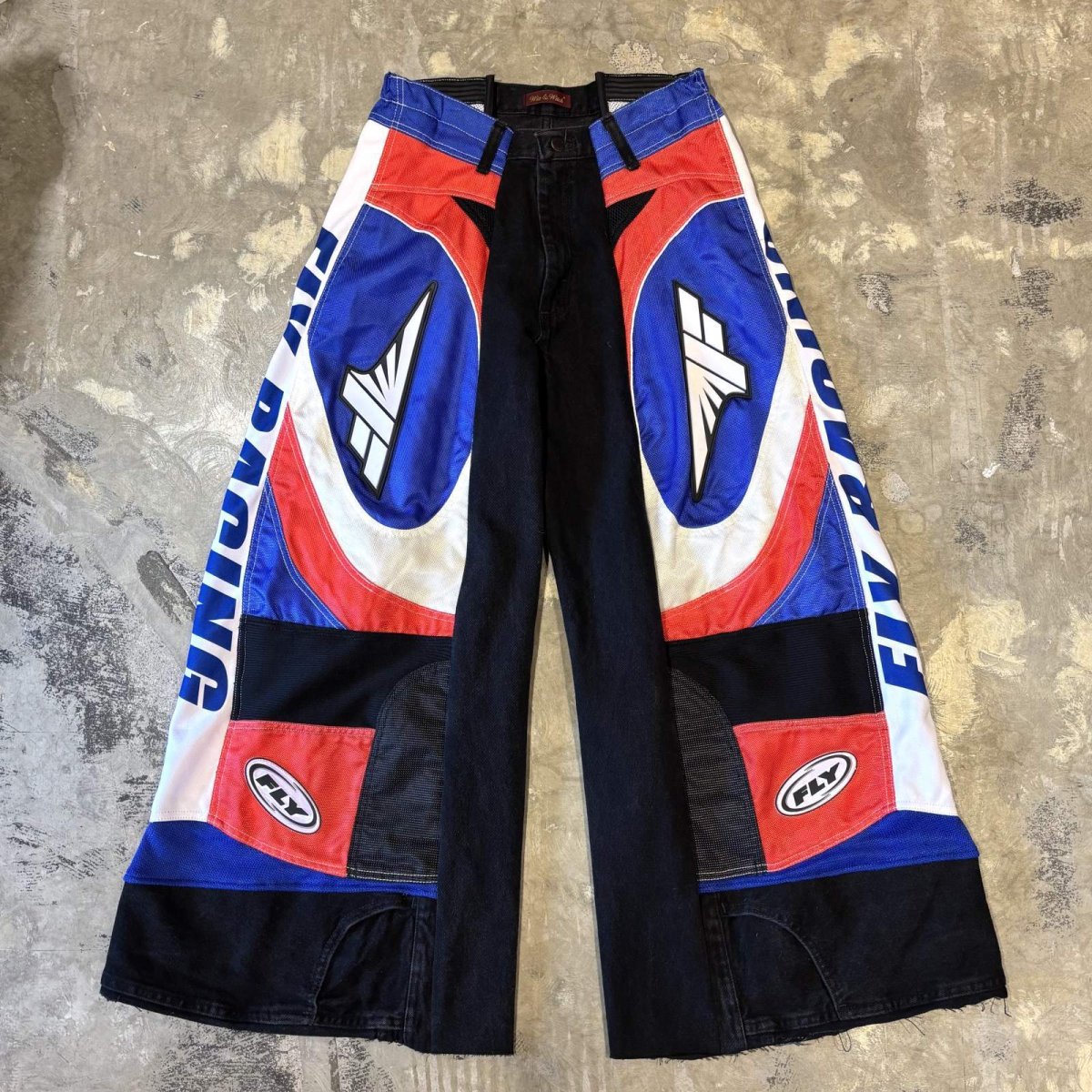 画像1: 【Wiz&Witch】"UNITED" MOTO-X WIDE DENIM PANTS / OS (1)