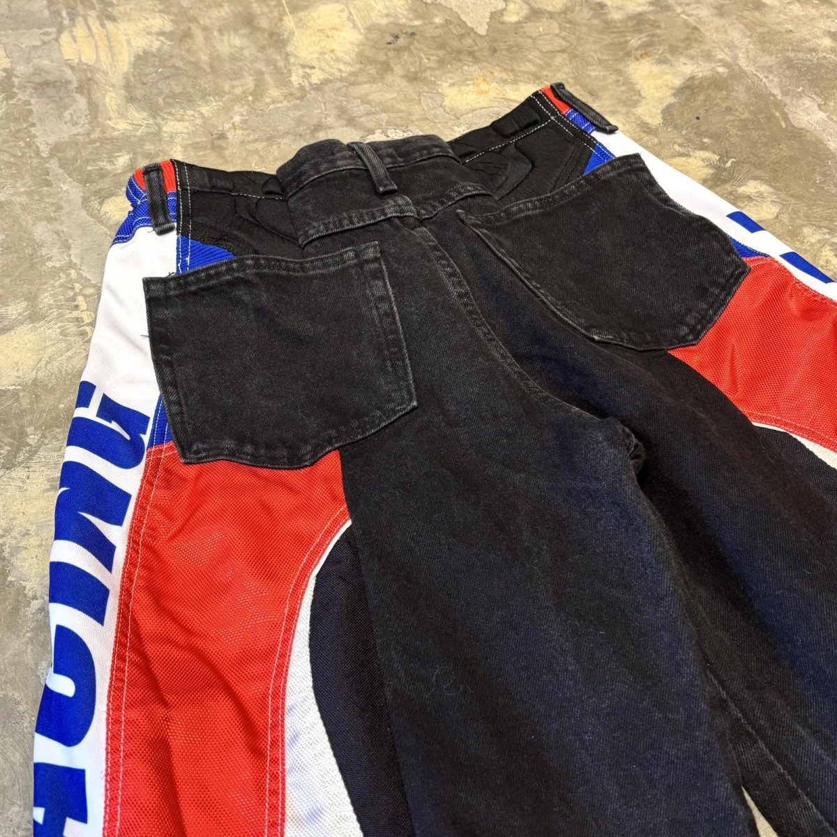 画像9: 【Wiz&Witch】"UNITED" MOTO-X WIDE DENIM PANTS / OS (9)