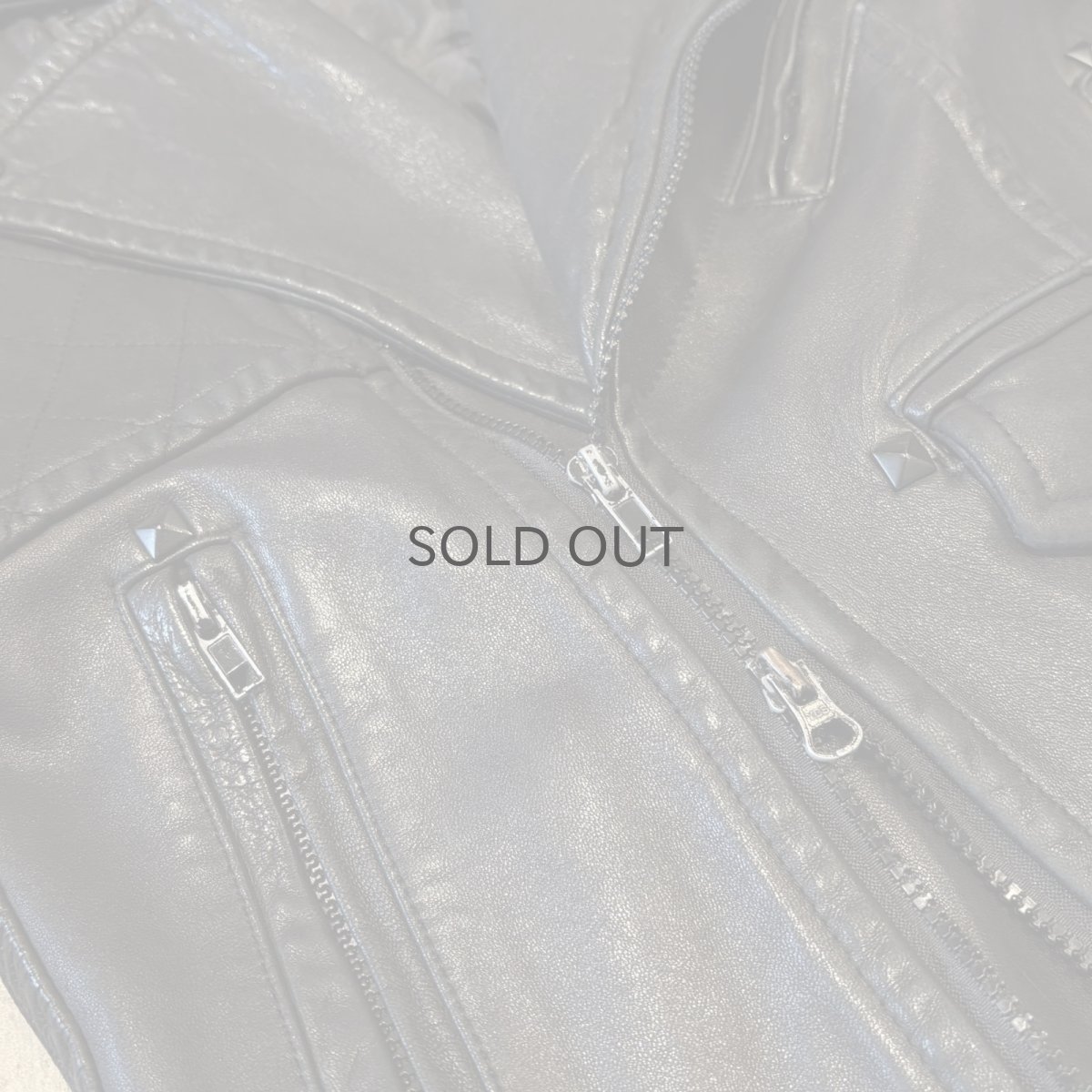 画像10: BLACK REAL LEATHER DOUBLE ZIP RIDERS JACKET / Mens M~L (10)