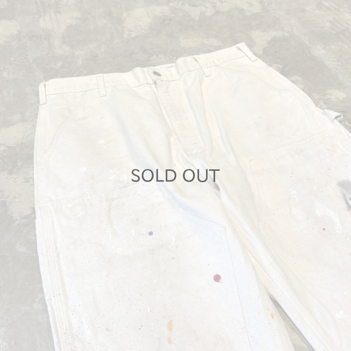 画像3: 【CARHARTT】SPLASH DOUBLE KNEE PAINTER PANTS / W35 / MADE IN USA (3)