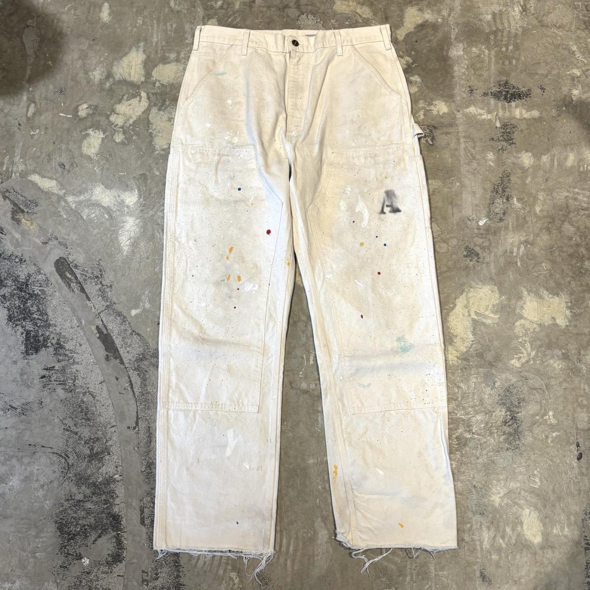 画像1: 【CARHARTT】SPLASH DOUBLE KNEE PAINTER PANTS / W35 / MADE IN USA (1)