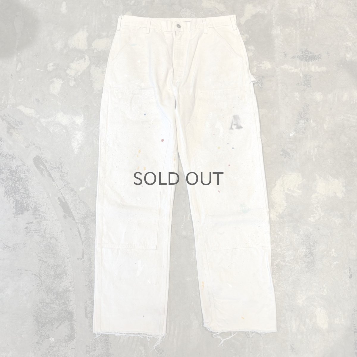 画像1: 【CARHARTT】SPLASH DOUBLE KNEE PAINTER PANTS / W35 / MADE IN USA (1)