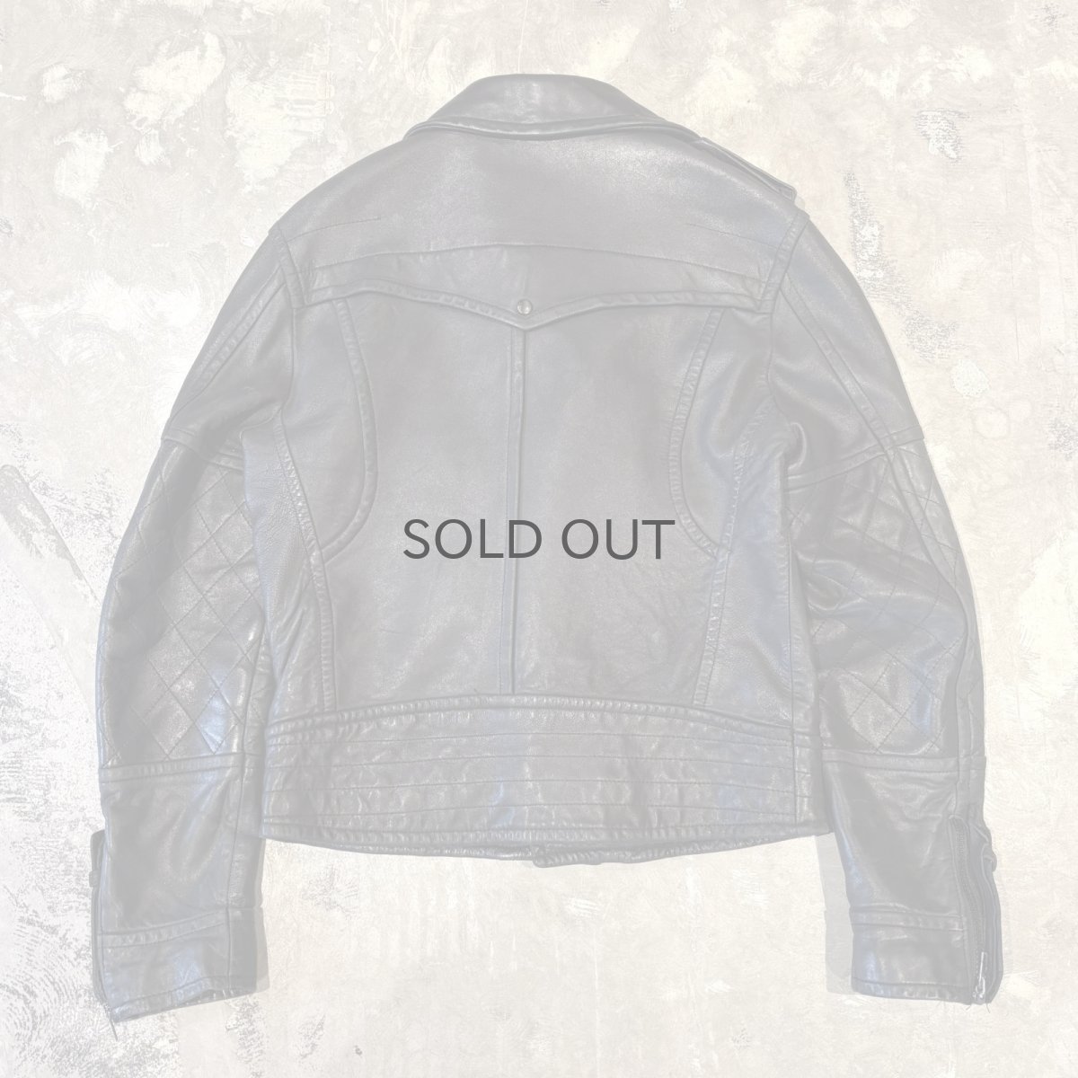 画像2: BLACK REAL LEATHER DOUBLE ZIP RIDERS JACKET / Mens M~L (2)