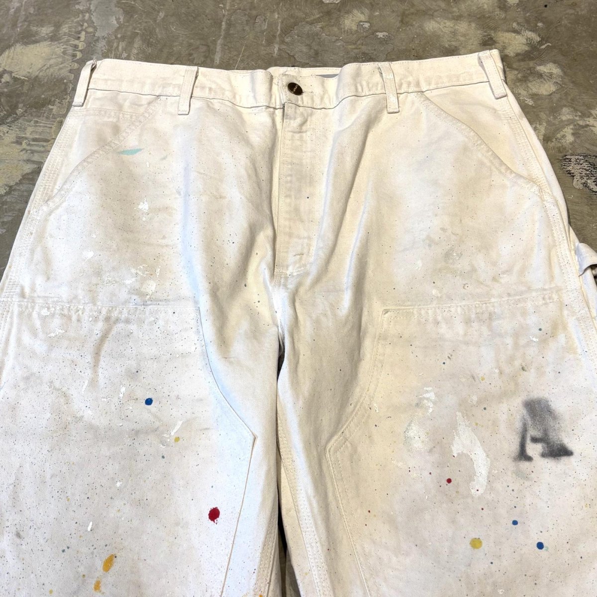 画像12: 【CARHARTT】SPLASH DOUBLE KNEE PAINTER PANTS / W35 / MADE IN USA (12)