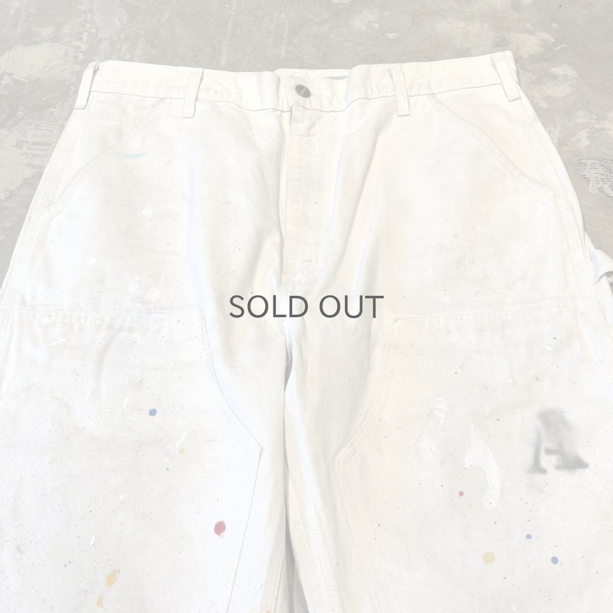 画像12: 【CARHARTT】SPLASH DOUBLE KNEE PAINTER PANTS / W35 / MADE IN USA (12)