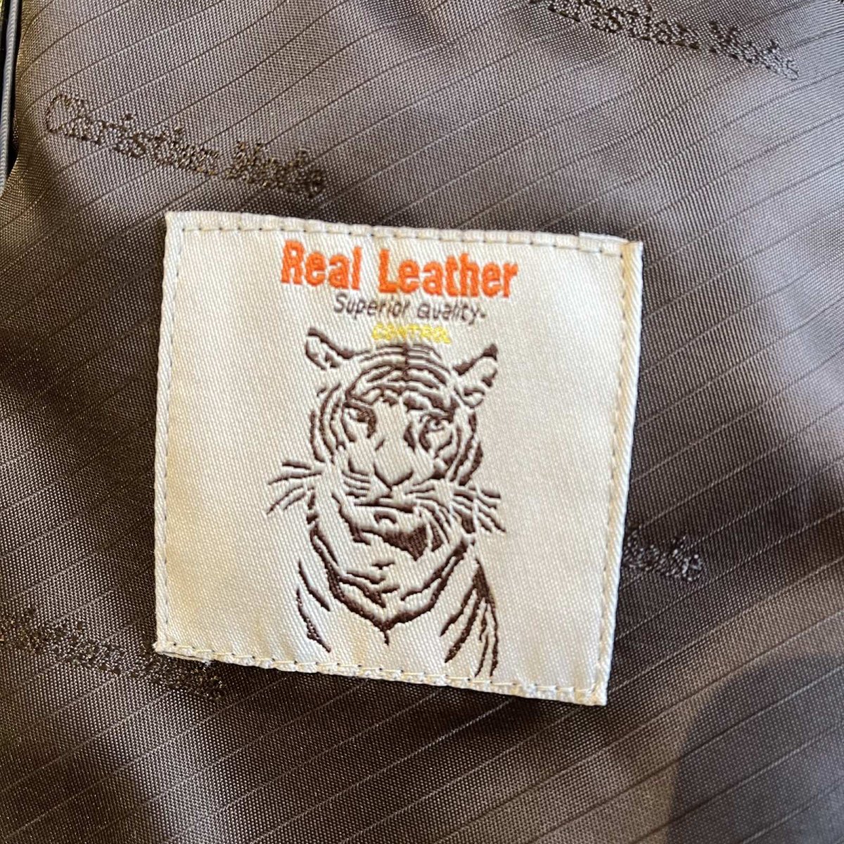 画像15: BLACK COLOR REAL LEATHER OVER DESIGN TAILORED JACKET / Ladies L (15)