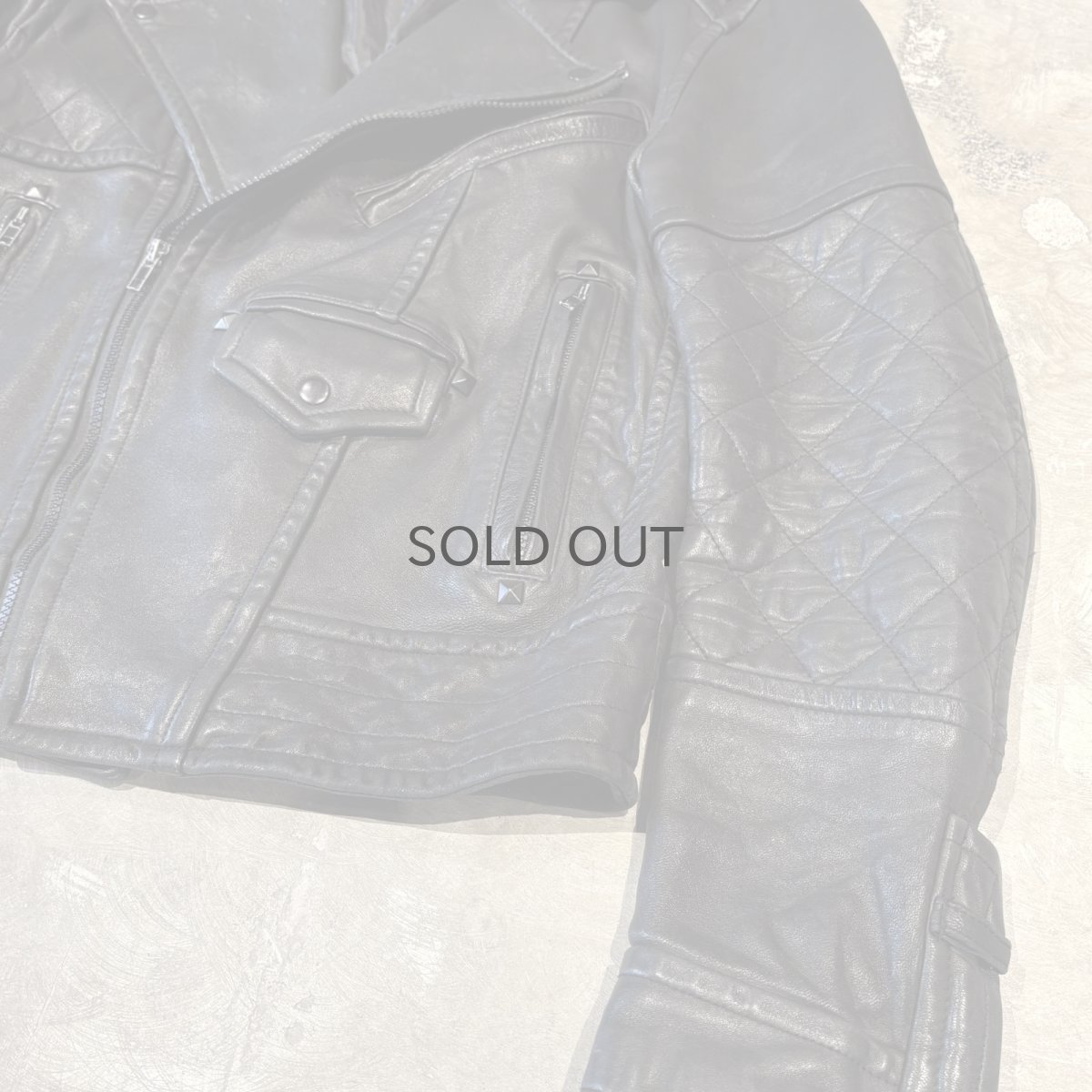 画像6: BLACK REAL LEATHER DOUBLE ZIP RIDERS JACKET / Mens M~L (6)