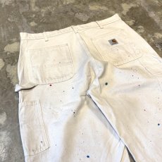 画像9: 【CARHARTT】SPLASH DOUBLE KNEE PAINTER PANTS / W35 / MADE IN USA (9)
