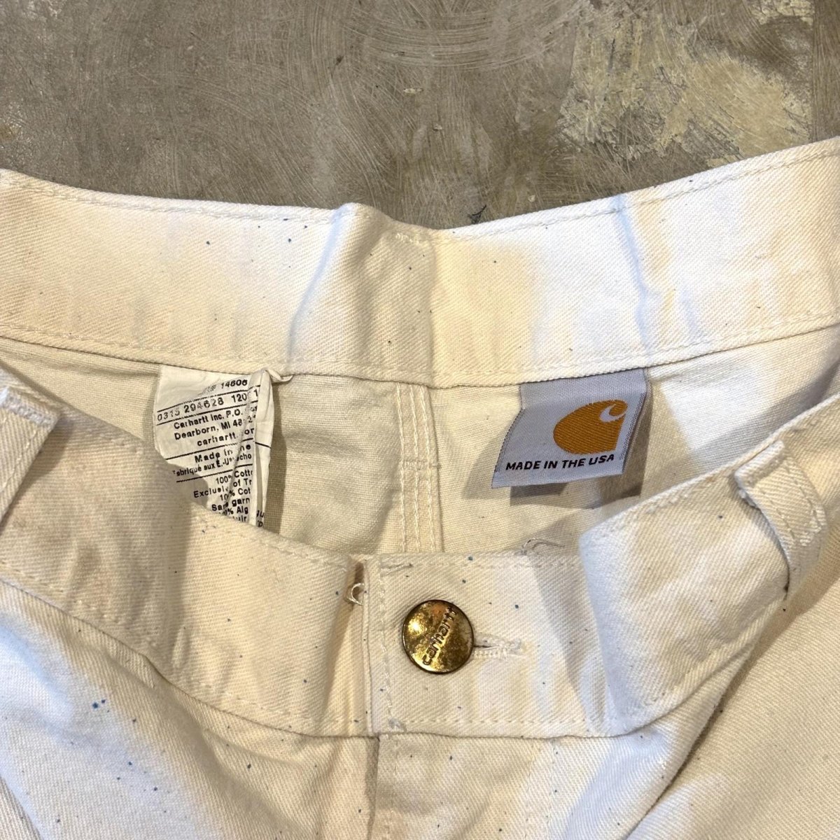 画像13: 【CARHARTT】SPLASH DOUBLE KNEE PAINTER PANTS / W35 / MADE IN USA (13)