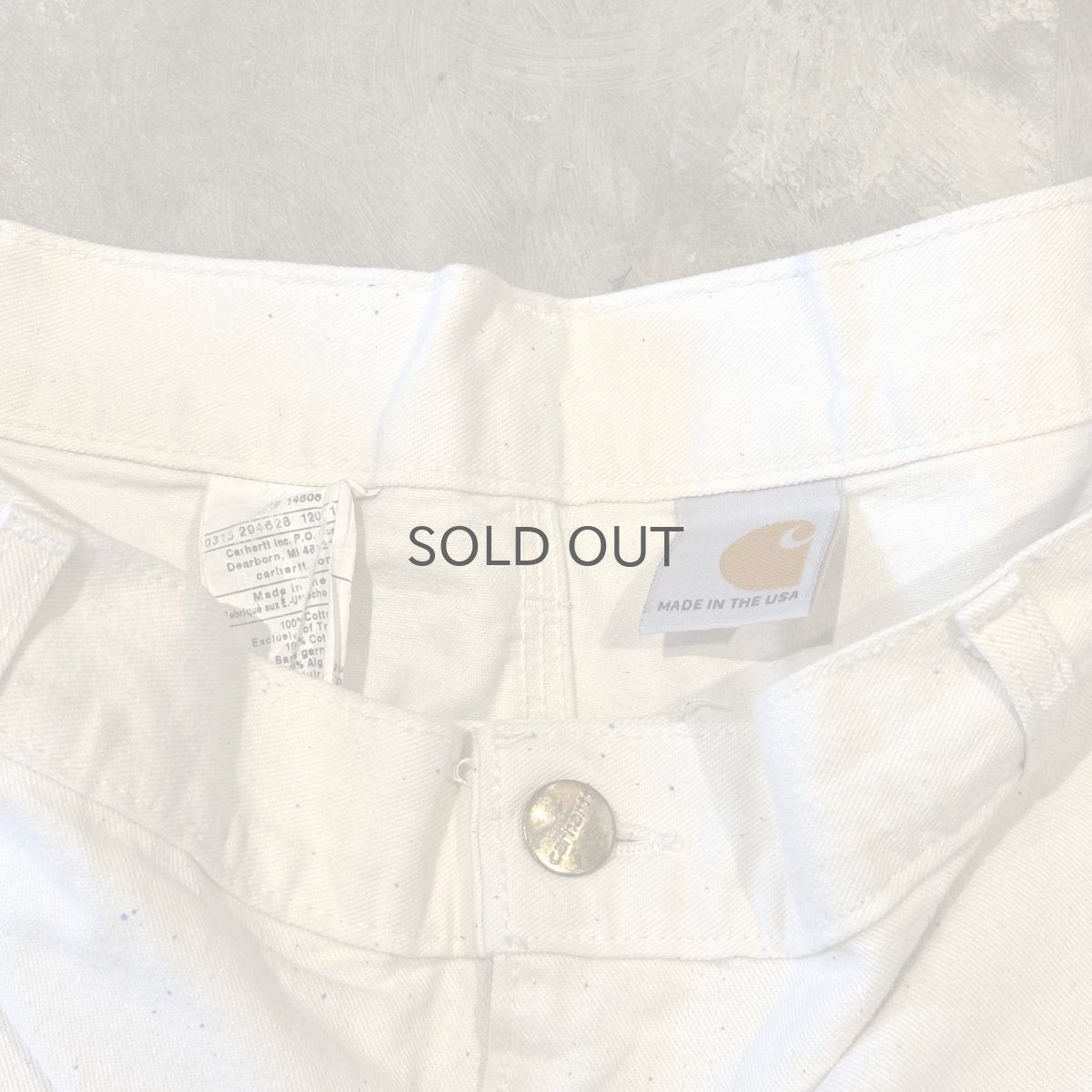 画像13: 【CARHARTT】SPLASH DOUBLE KNEE PAINTER PANTS / W35 / MADE IN USA (13)