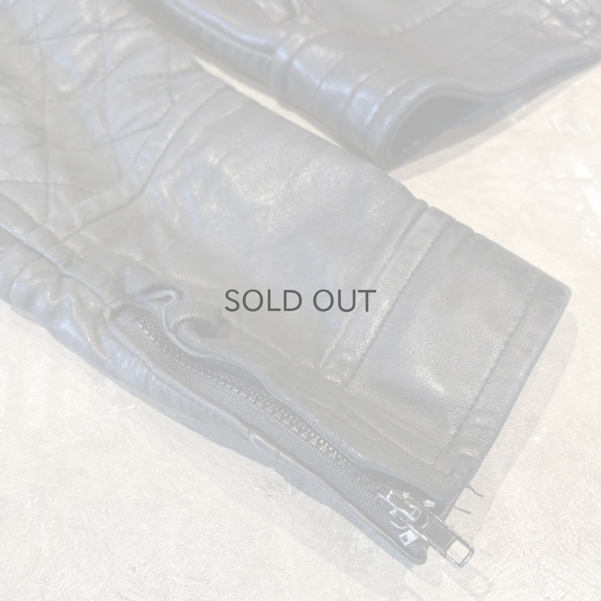 画像11: BLACK REAL LEATHER DOUBLE ZIP RIDERS JACKET / Mens M~L (11)