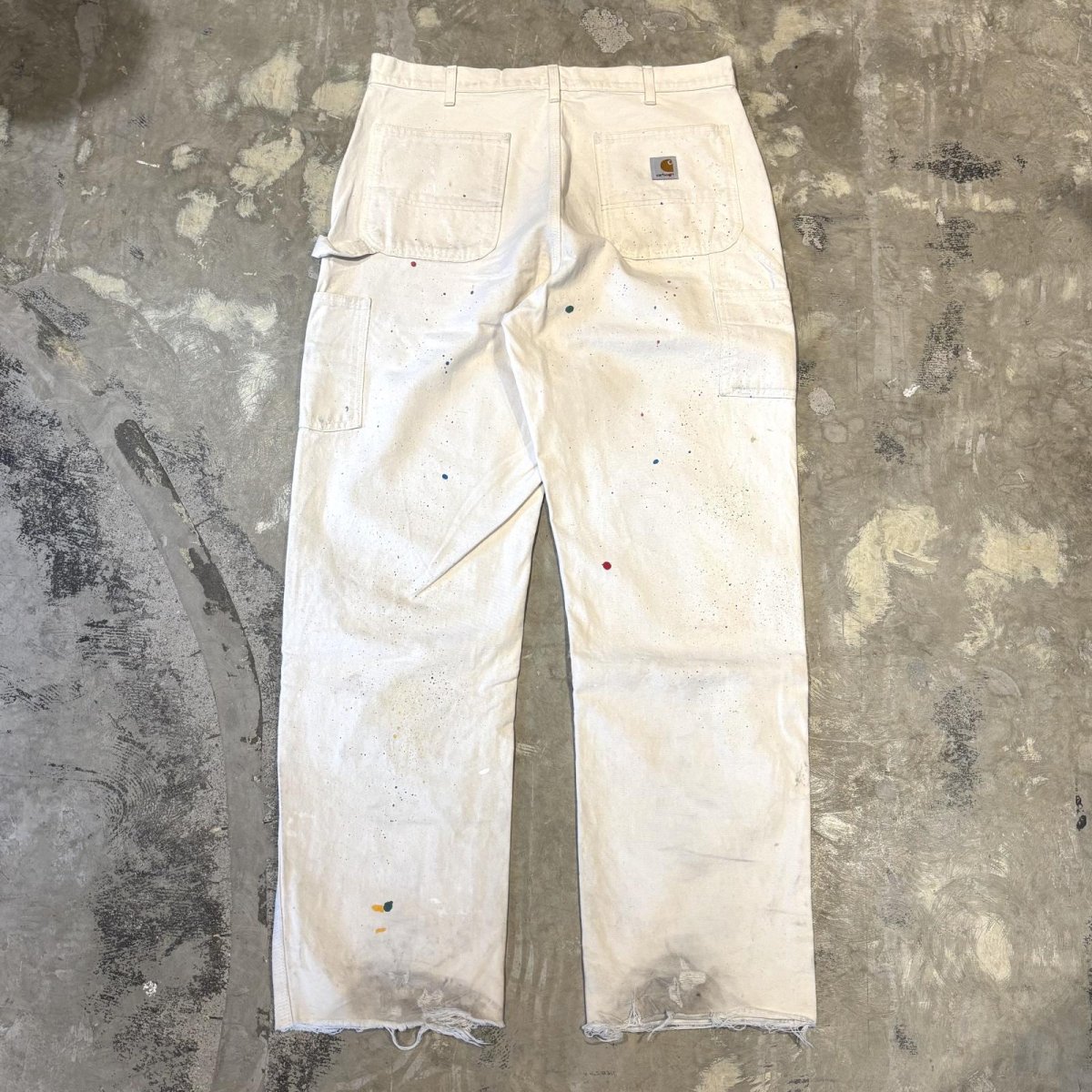 画像2: 【CARHARTT】SPLASH DOUBLE KNEE PAINTER PANTS / W35 / MADE IN USA (2)