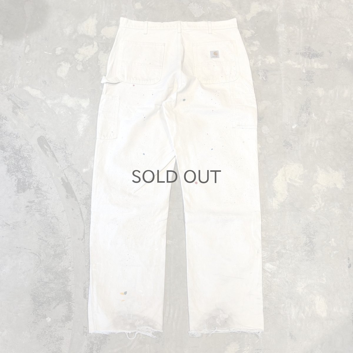 画像2: 【CARHARTT】SPLASH DOUBLE KNEE PAINTER PANTS / W35 / MADE IN USA (2)