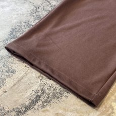 画像8: 【WONDERGROUND】D-CODE LAYERED WIDE SUWEAT PANTS / BROWN / OS (8)