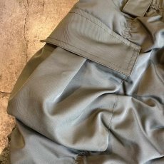 画像11: FRONT ZIP UP GATHER DESIGN NYLON LONG SKIRT / W25~W34 (11)