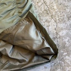 画像5: FRONT ZIP UP GATHER DESIGN NYLON LONG SKIRT / W25~W34 (5)