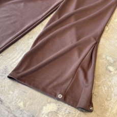 画像9: 【WONDERGROUND】D-CODE LAYERED WIDE SUWEAT PANTS / BROWN / OS (9)