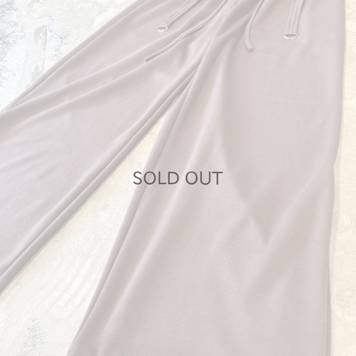 画像6: 【WONDERGROUND】D-CODE LAYERED WIDE SUWEAT PANTS / BROWN / OS (6)