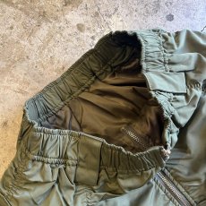 画像7: FRONT ZIP UP GATHER DESIGN NYLON LONG SKIRT / W25~W34 (7)