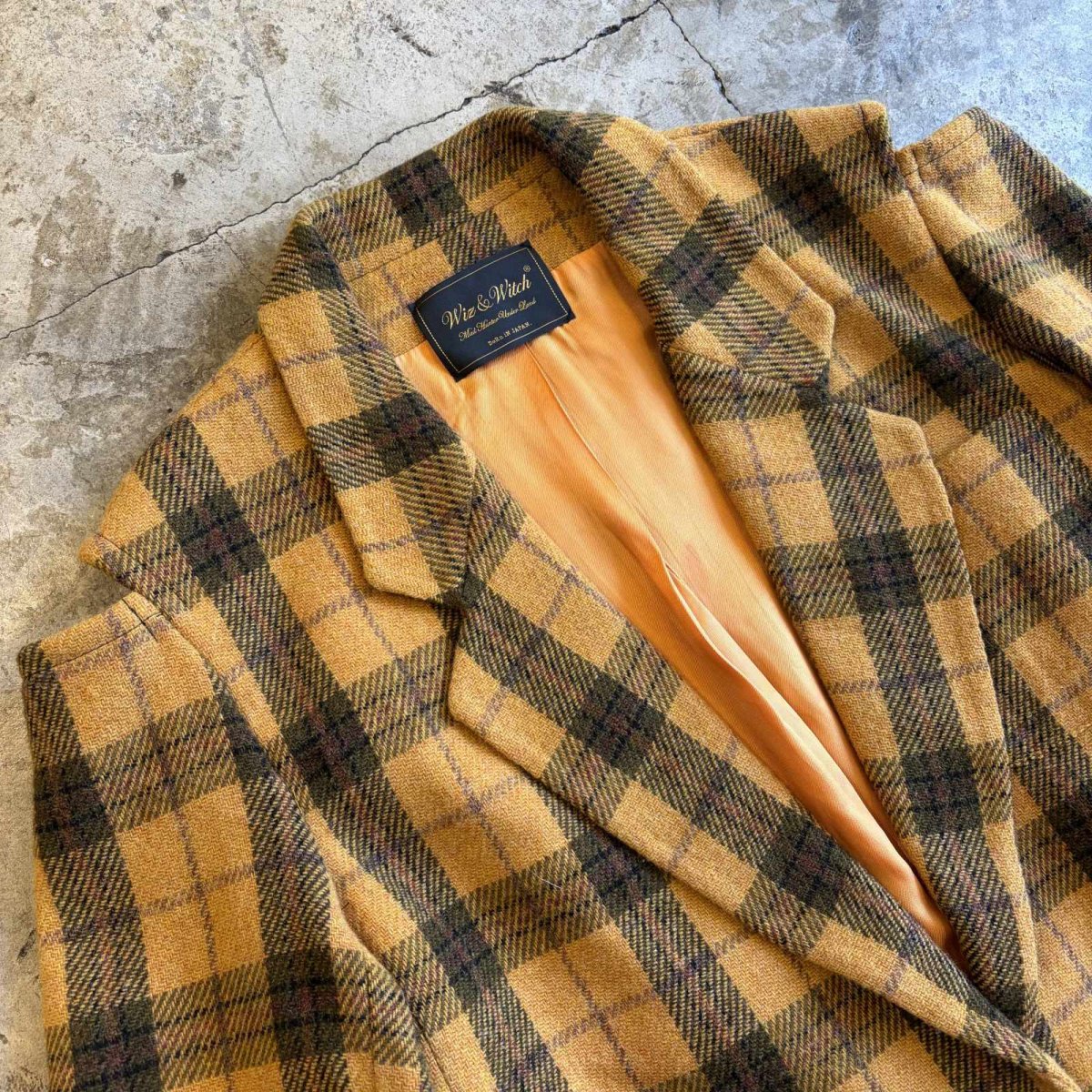 画像3: 【Wiz&Witch】"TRANSFORM" WOOL CHECK TAYLOR JACKET / OS (3)