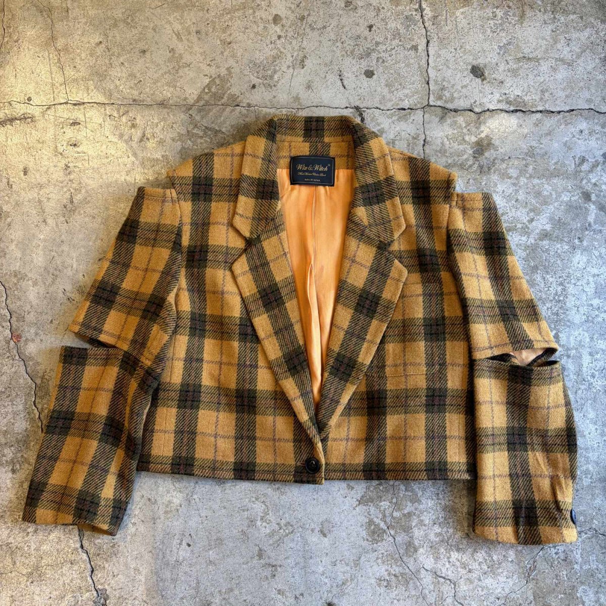 画像1: 【Wiz&Witch】"TRANSFORM" WOOL CHECK TAYLOR JACKET / OS (1)