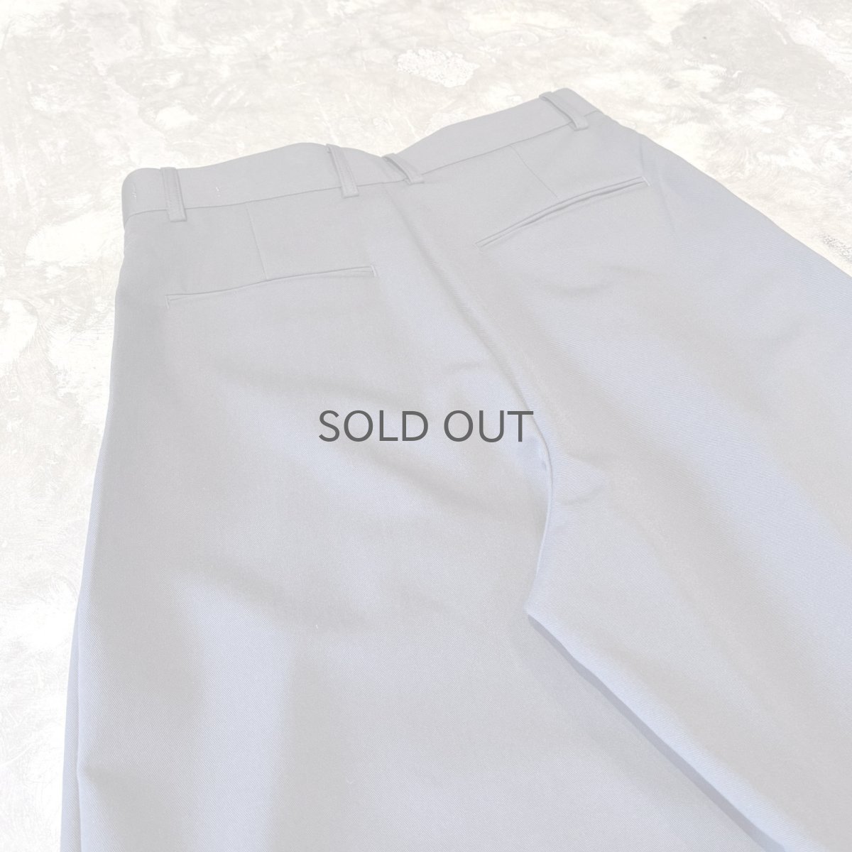 画像9: 【WONDERGROUND】2TUCK WIDE SILHOUETTE SLACKS / GREY / OS (9)
