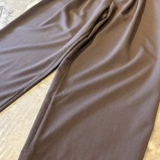 画像6: 【WONDERGROUND】2TUCK WIDE SILHOUETTE SLACKS / BROWN / OS (6)