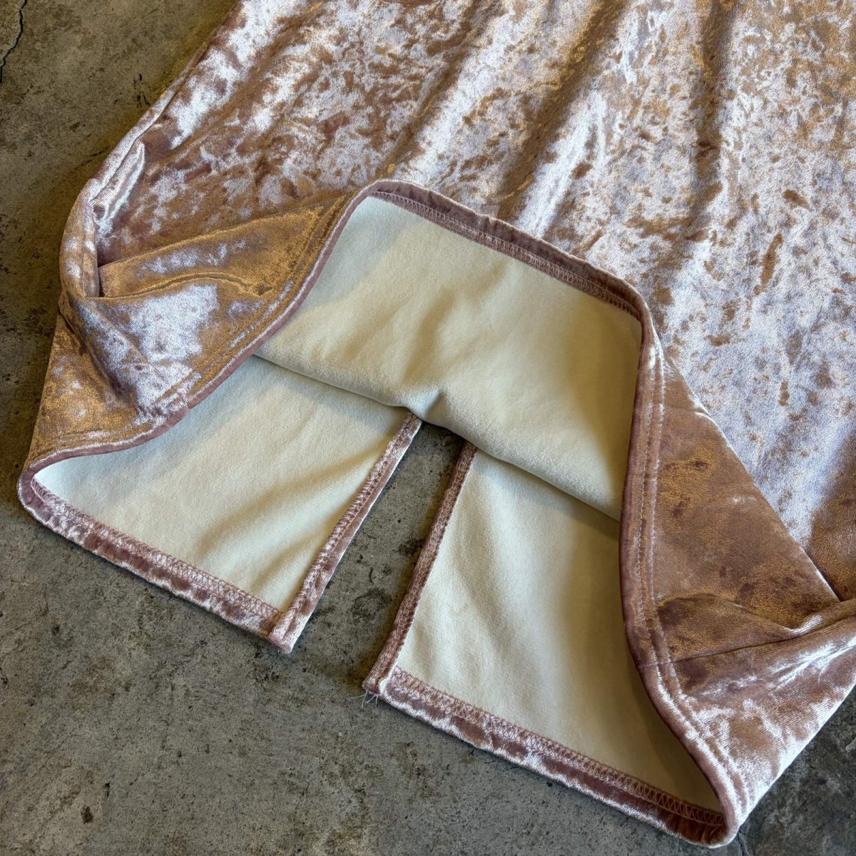 画像5: PINK COLOR VELVET BACK SLIT SKIRT / W25~W34 (5)