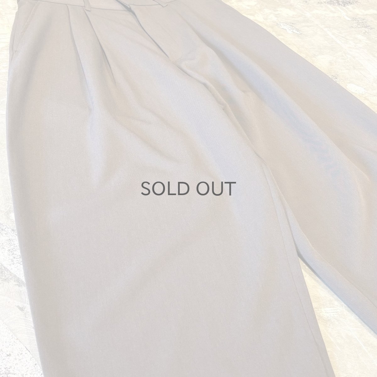 画像5: 【WONDERGROUND】2TUCK WIDE SILHOUETTE SLACKS / BROWN / OS (5)