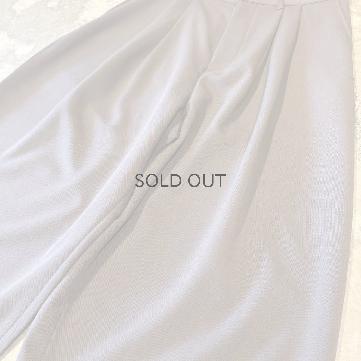 画像4: 【WONDERGROUND】2TUCK WIDE SILHOUETTE SLACKS / BROWN / OS (4)