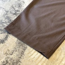画像8: 【WONDERGROUND】2TUCK WIDE SILHOUETTE SLACKS / BROWN / OS (8)