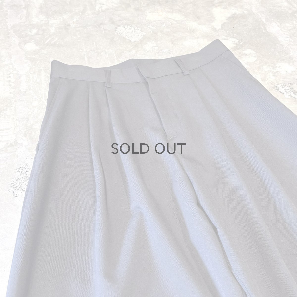 画像3: 【WONDERGROUND】2TUCK WIDE SILHOUETTE SLACKS / GREY / OS (3)