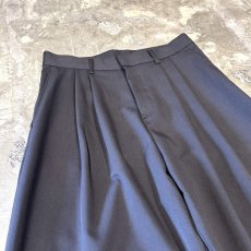 画像3: 【WONDERGROUND】2TUCK WIDE SILHOUETTE SLACKS / GREY / OS (3)