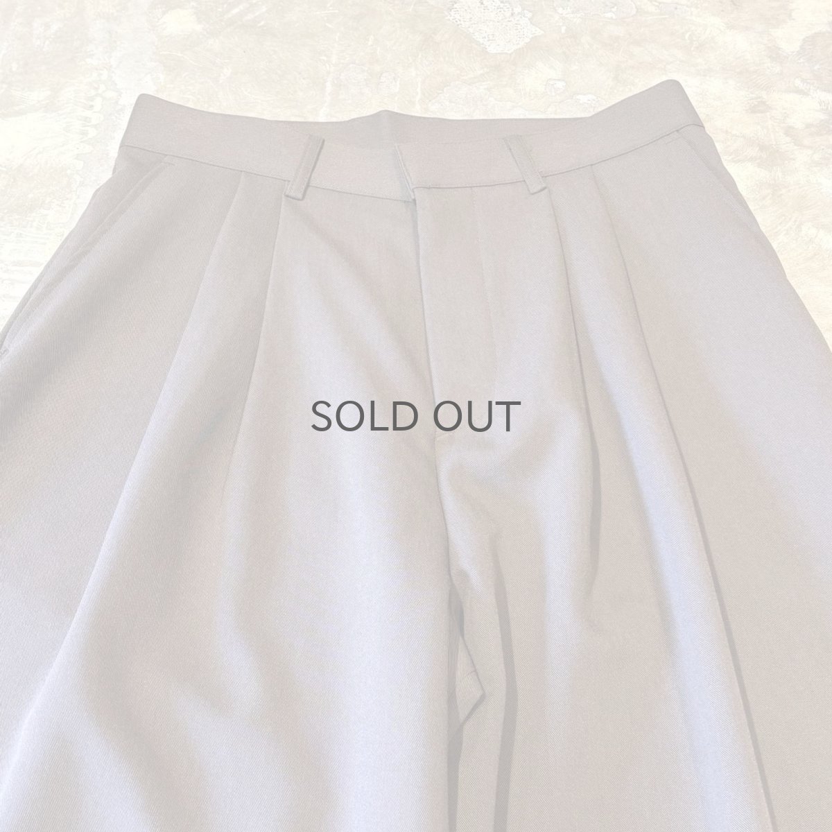 画像10: 【WONDERGROUND】2TUCK WIDE SILHOUETTE SLACKS / BROWN / OS (10)