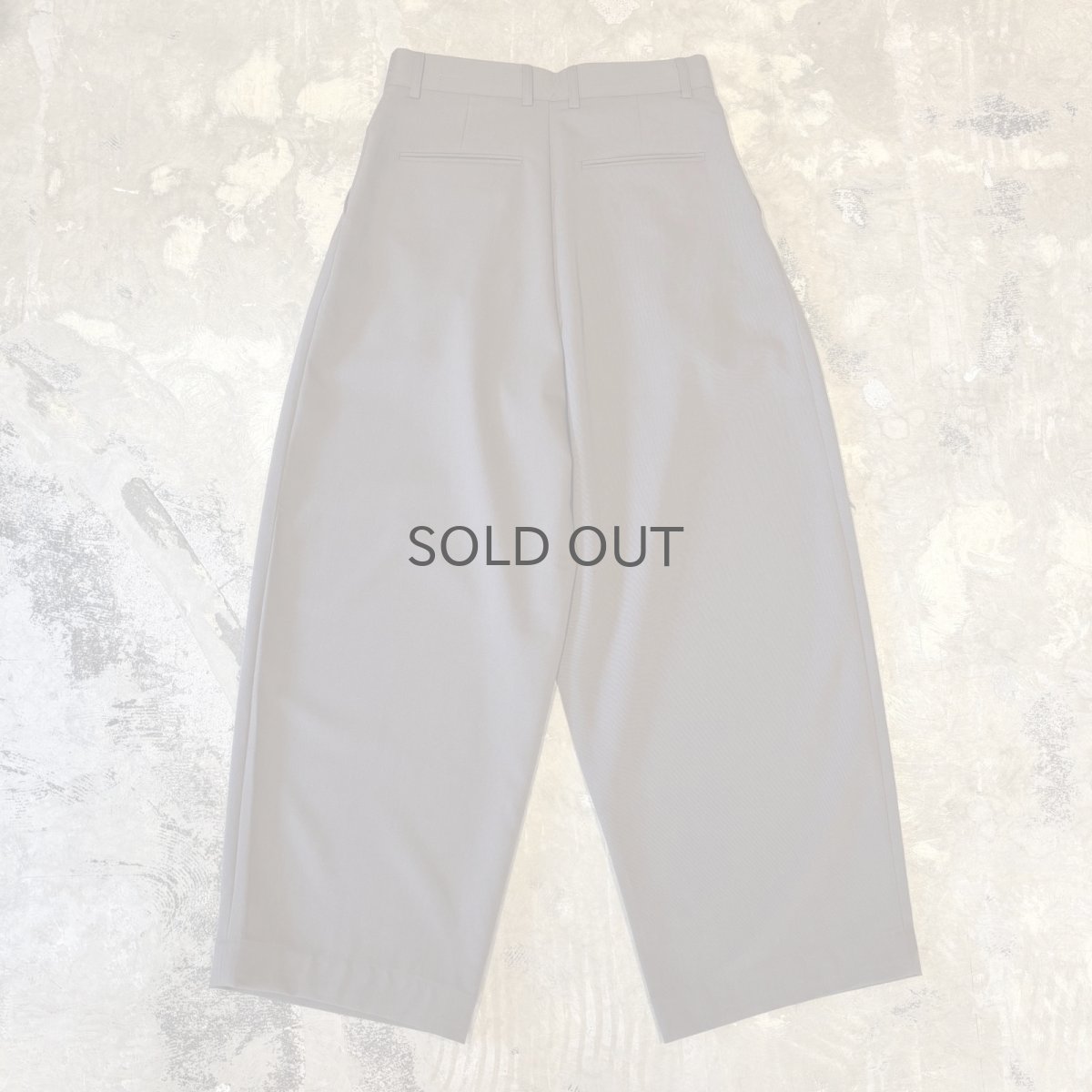 画像2: 【WONDERGROUND】2TUCK WIDE SILHOUETTE SLACKS / BROWN / OS (2)