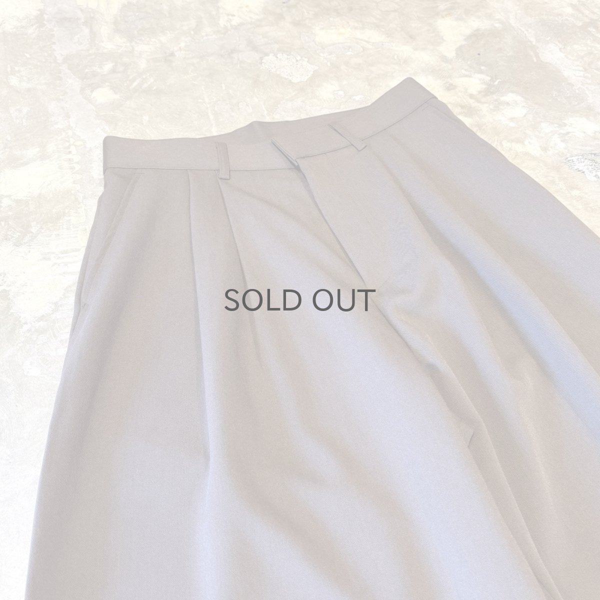 画像3: 【WONDERGROUND】2TUCK WIDE SILHOUETTE SLACKS / BROWN / OS (3)