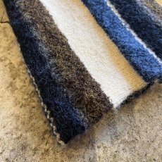 画像3: ALL OVER MULTI STRIPE PATTERN SOFT FLARE DESIGN KNIT PANTS / W26~32 (3)