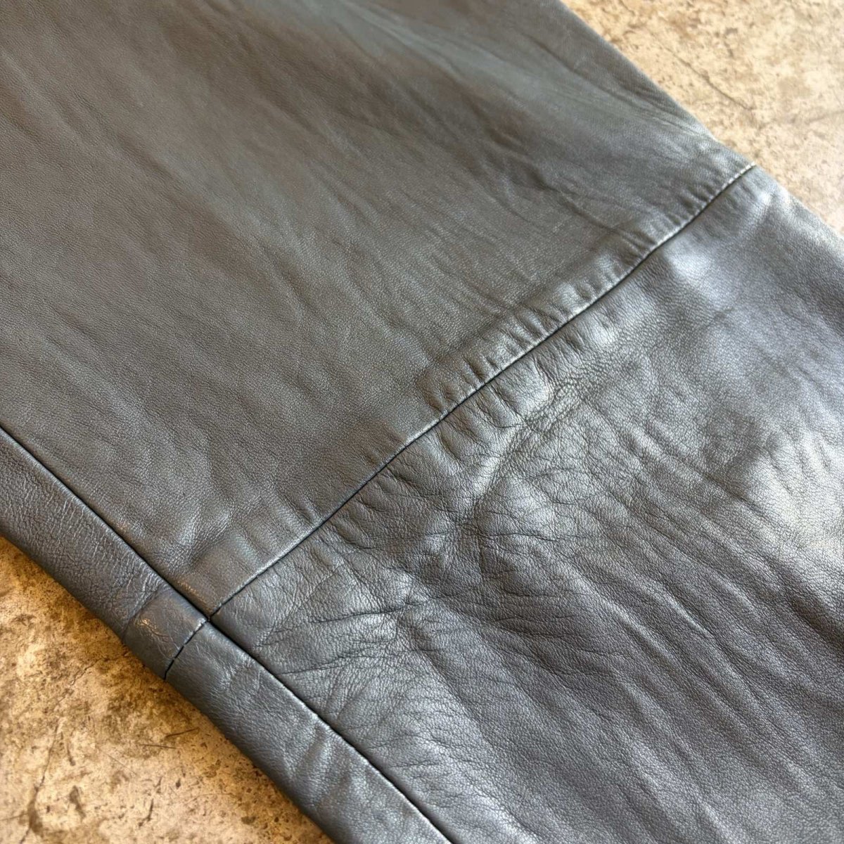 画像5: BLUE COLOR REAL LEATHER PANTS / W31 (5)