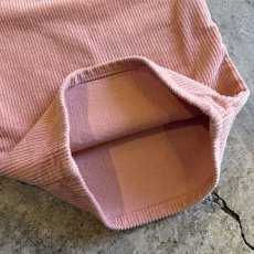 画像10: PINK COLOR CORDUROY DESIGN WIDE PANTS / W27 (10)