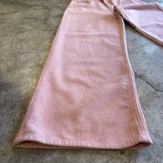 画像5: PINK COLOR CORDUROY DESIGN WIDE PANTS / W27 (5)