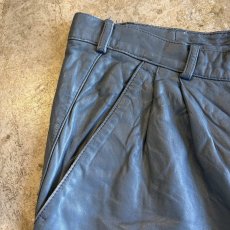 画像9: BLUE COLOR REAL LEATHER PANTS / W31 (9)