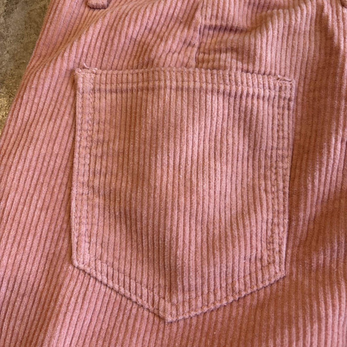 画像11: PINK COLOR CORDUROY DESIGN WIDE PANTS / W27 (11)