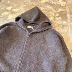 画像4: 【WONDERGROUND】DOUBLE ZIP UP KNIT HOODIE JACKET / BROWN / OS (4)