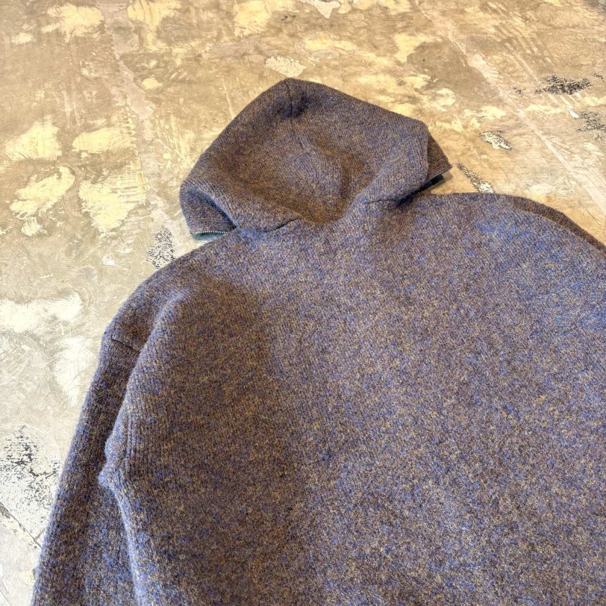 画像9: 【WONDERGROUND】DOUBLE ZIP UP KNIT HOODIE JACKET / BROWN / OS (9)