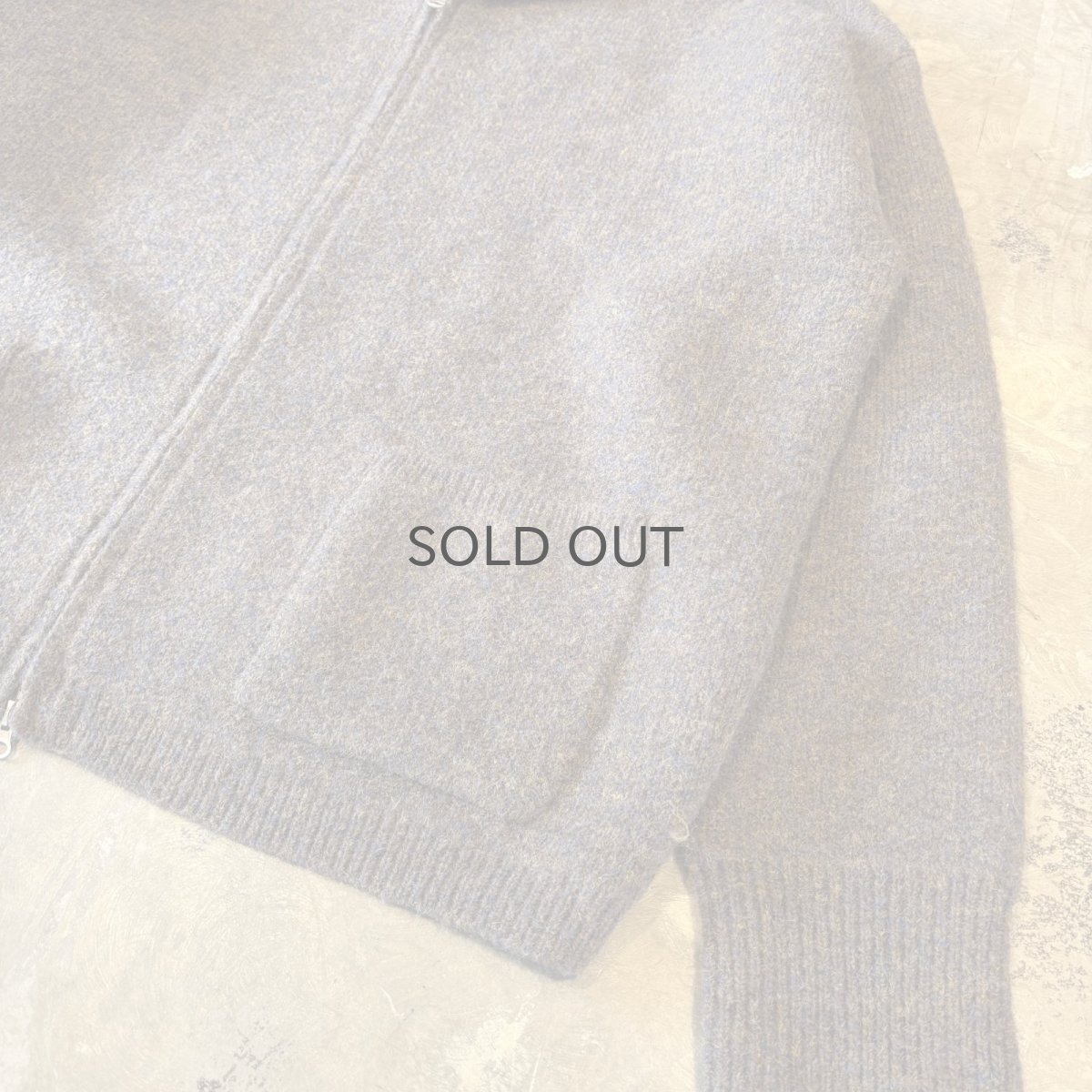 画像6: 【WONDERGROUND】DOUBLE ZIP UP KNIT HOODIE JACKET / BROWN / OS (6)