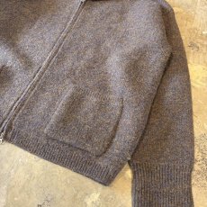 画像6: 【WONDERGROUND】DOUBLE ZIP UP KNIT HOODIE JACKET / BROWN / OS (6)