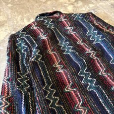 画像9: ALL OVER KNITTING PATTERN TAILORED JACKET / Mens M / MADE IN USA (9)